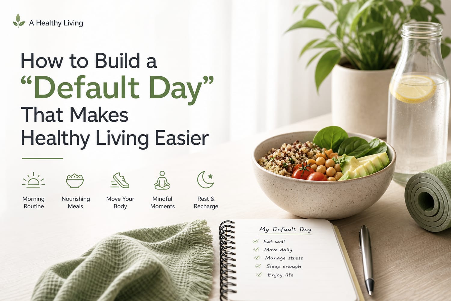 How to Build a “Default Day” That Makes Healthy Living Easier